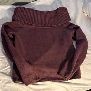 Old Navy Deep Purple Cowl Neck Sweater